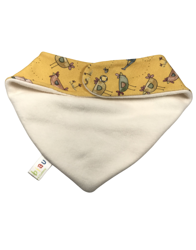 BIAUBIAU Chicken Cluck - Organic Cotton Dribble Bib