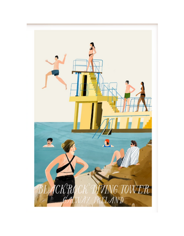 CONOR LANGTON Print A4- Blackrock Diving Tower