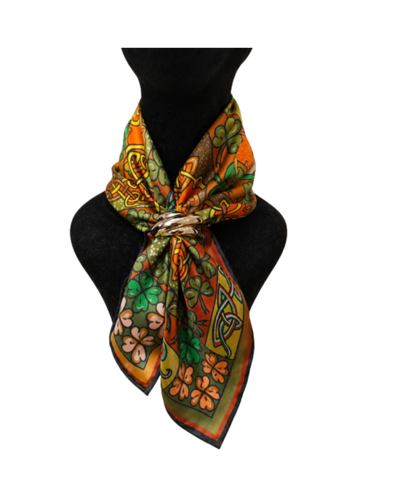 JERUSHA MARLEY Silk Scarf - Claddagh 45 cm