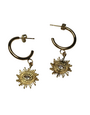 ANGELA D'ARCY Earrings Evil Eye Sun