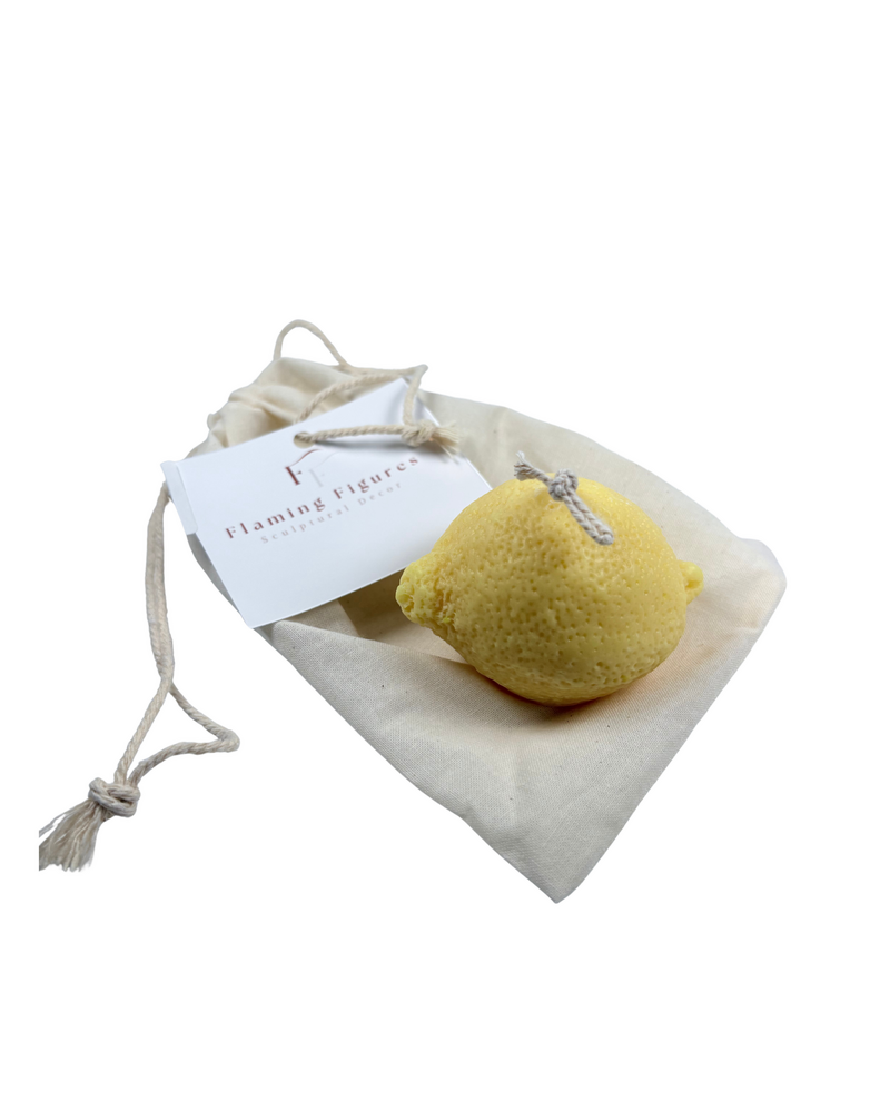 FLAMING FIGURES Soy Candle- Lemon