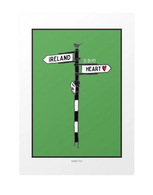 CLOVER RUA A4 Print - Ireland Signpost