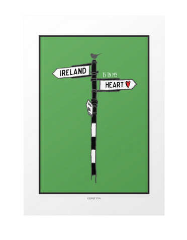 CLOVER RUA A4 Print - Ireland Signpost
