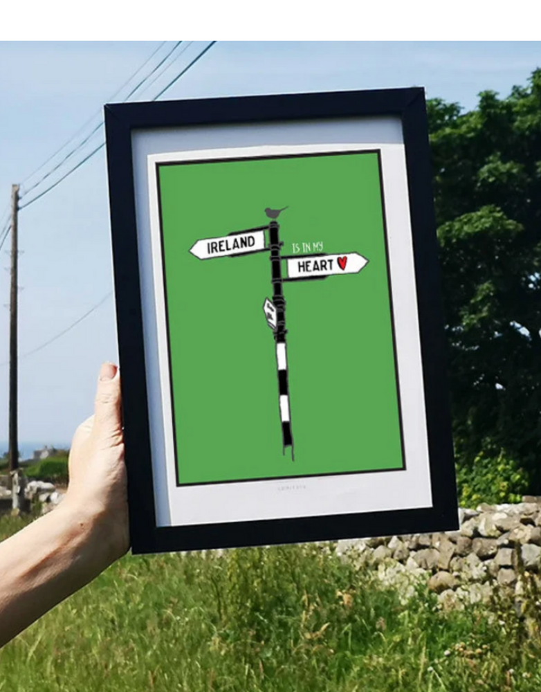 CLOVER RUA A4 Print - Ireland Signpost