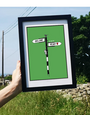 CLOVER RUA A4 Print - Ireland Signpost