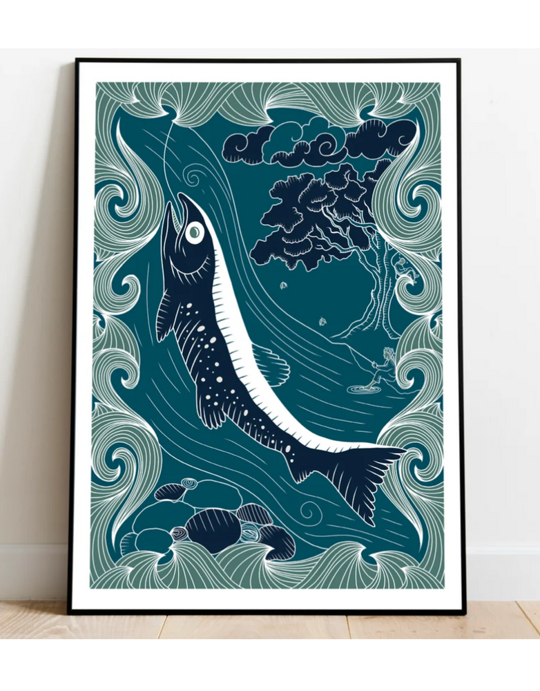 EMILY MC KEAGNEY Print A3 - Salmon of Knowledge Limited Edition