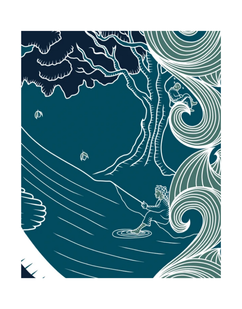 EMILY MC KEAGNEY Print A3 - Salmon of Knowledge Limited Edition