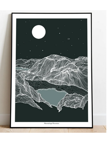 EMILY MC KEAGNEY Print A3 - Maumahoge Mountain