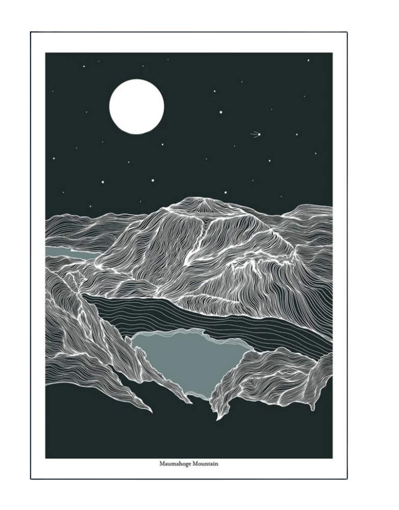 EMILY MC KEAGNEY Print A4 - Maumahoge Mountain