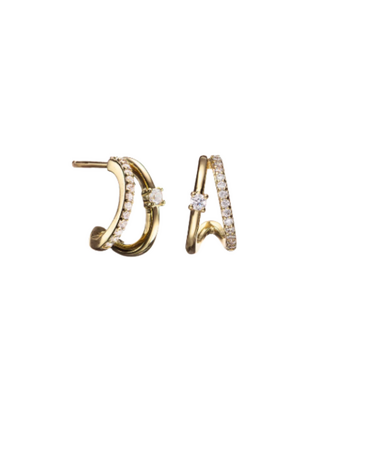 MARY K Gold Lucia Mini Hoops
