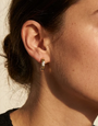 MARY K Gold Facet Hoop Earrings