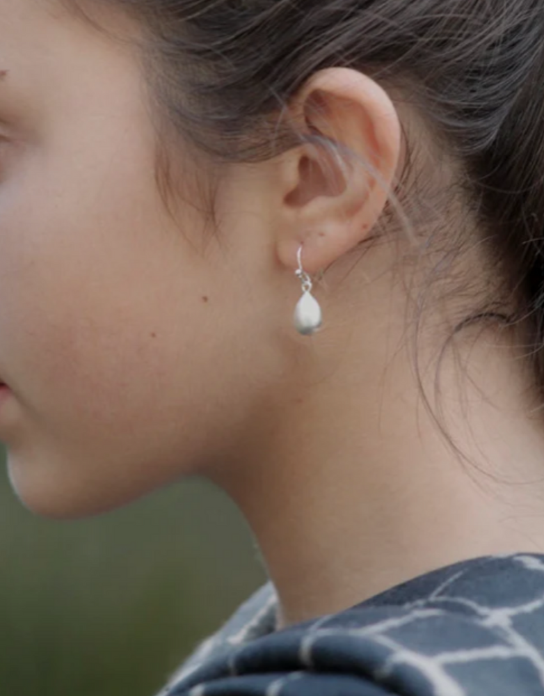 MARY K Silver Pear Drop Earrings