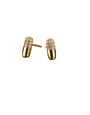 MARY K Gold Pave Bar Studs