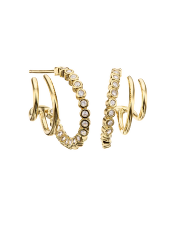 MARY K Gold Eclipse Hoops