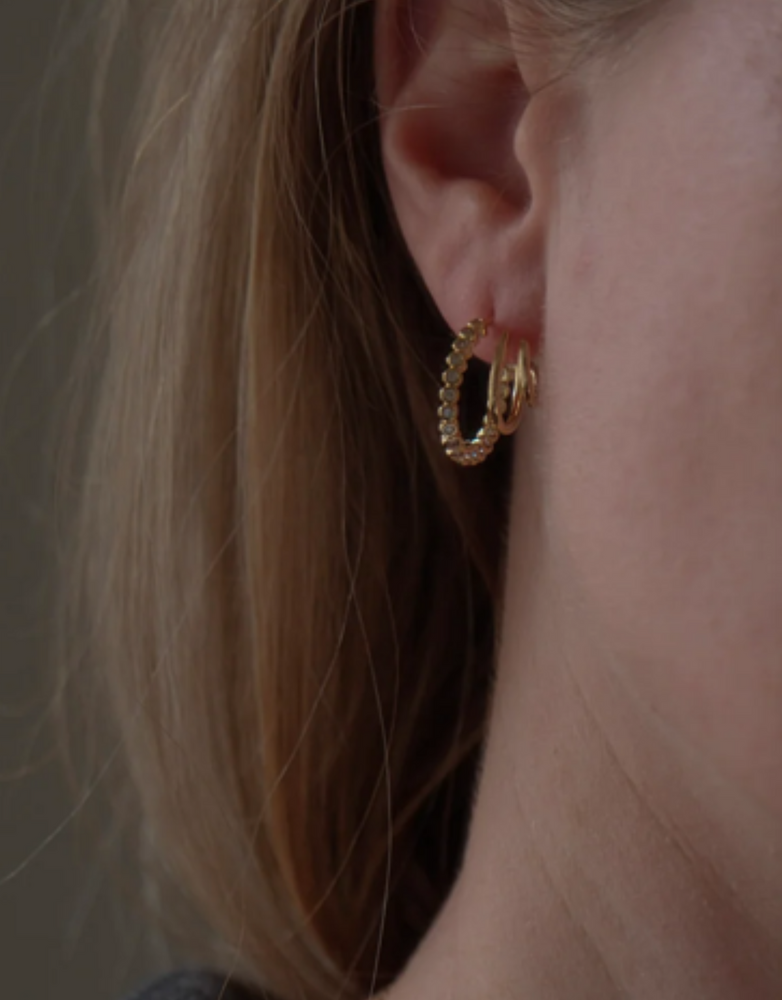 MARY K Gold Eclipse Hoops