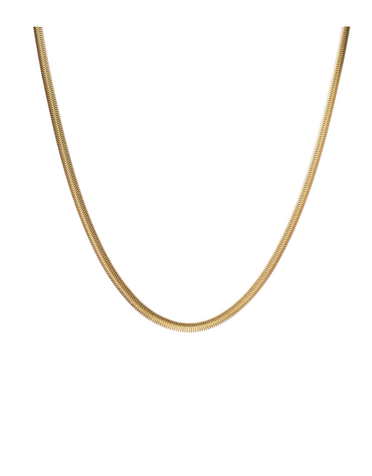 MARY K SS Gold Silique Herringbone  Necklace