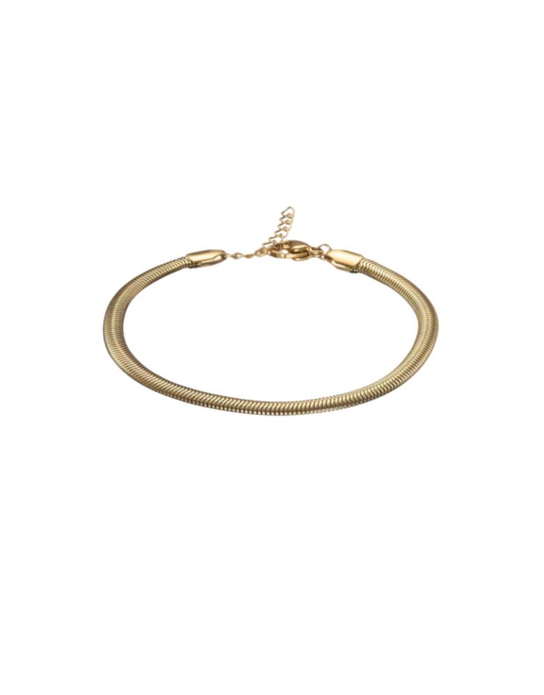 MARY K SS Gold Silique Herringbone Bracelet