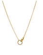 MARY K Gold Pave Interlocking Circle Necklace