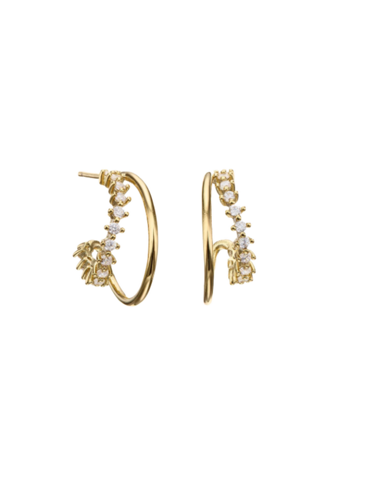 MARY K Gold Calla Hoop Earrings