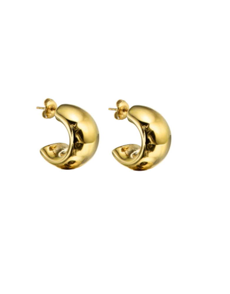 MARY K SS Gold Sani Hoop Earrings