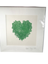 ADELLE HICKEY Large Mounted Print  Shamrock Heart
