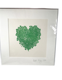 ADELLE HICKEY Large Mounted Print  Shamrock Heart