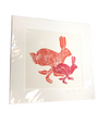ADELLE HICKEY Extra Large Mounted Print Running Hares