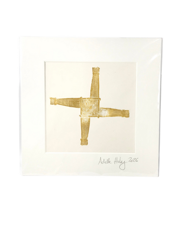 ADELLE HICKEY Large Mounted Print St Brigid's Cross