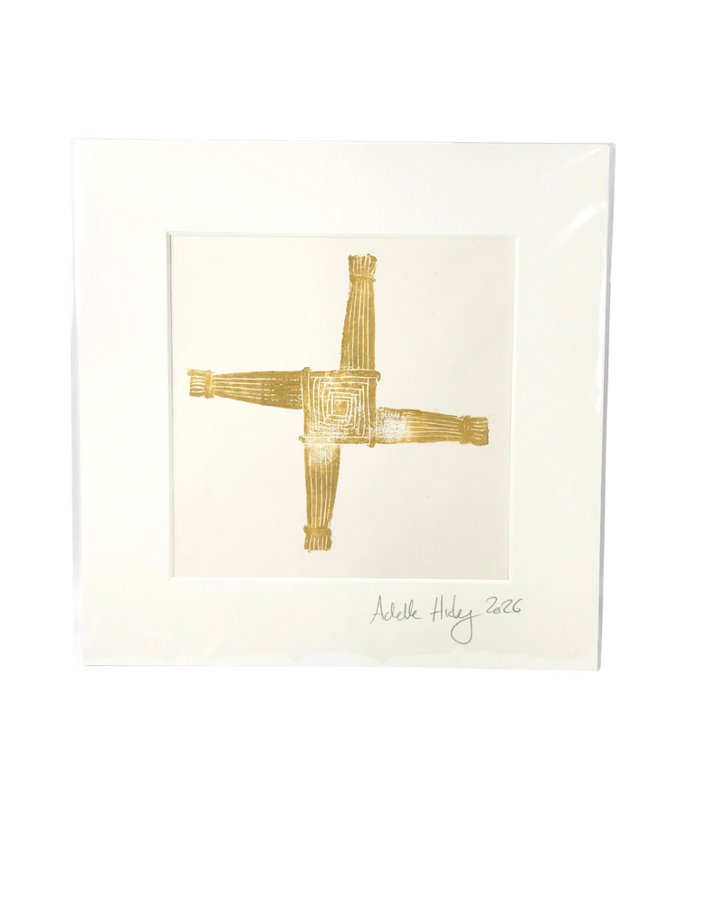 ADELLE HICKEY Large Mounted Print St Brigid's Cross