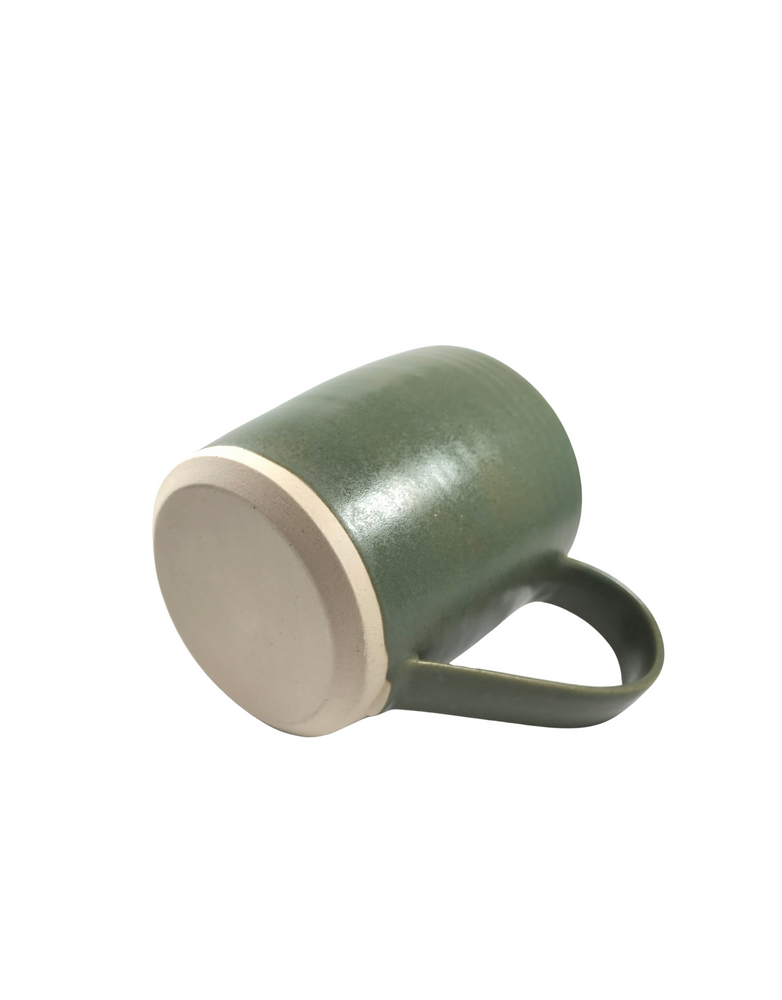 HELEN FAULKNER Large Mug-Olive Green