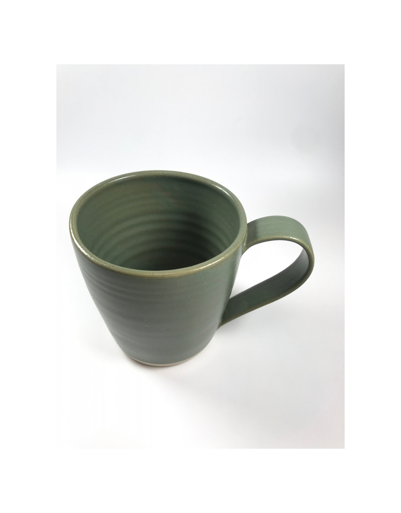 HELEN FAULKNER Large Mug-Olive Green