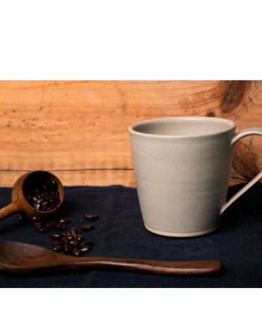 HELEN FAULKNER Large Mug-Light Grey