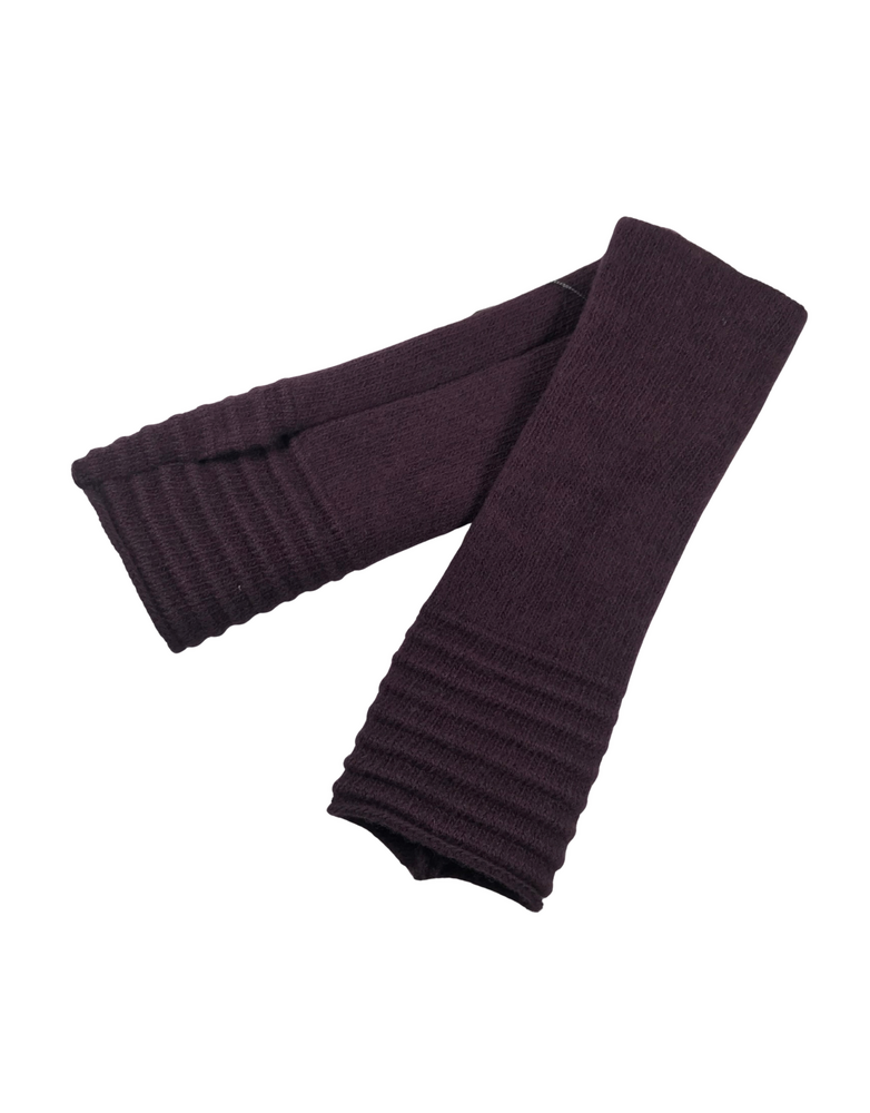 MCKERNAN Billow Wristwarmers- Aubergine