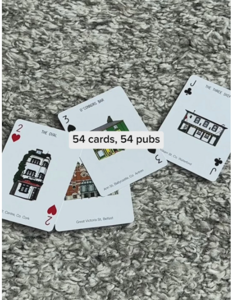 COWFIELD DESIGN Irish Pubs Playing Cards