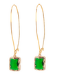 K KAJOUX Pop Emerald Long Earrings