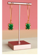 K KAJOUX Pop Emerald Long Earrings