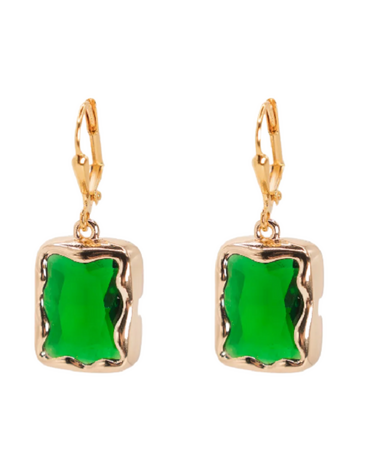K KAJOUX Pop Emerald Short Earrings
