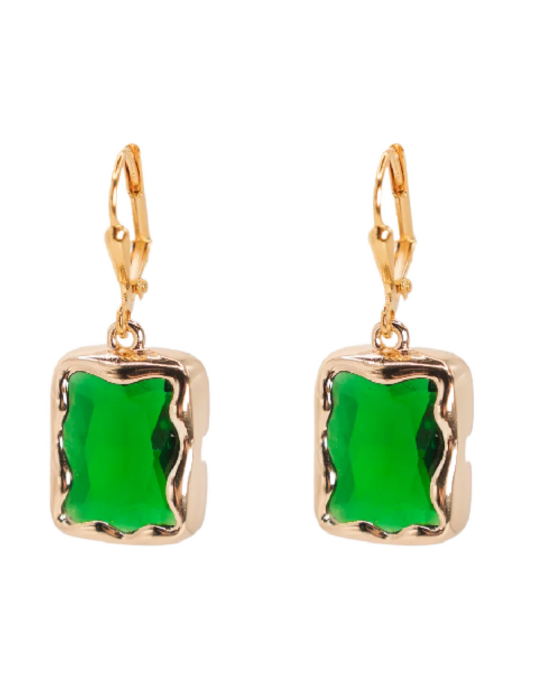 K KAJOUX Pop Emerald Short Earrings