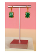K KAJOUX Pop Emerald Short Earrings