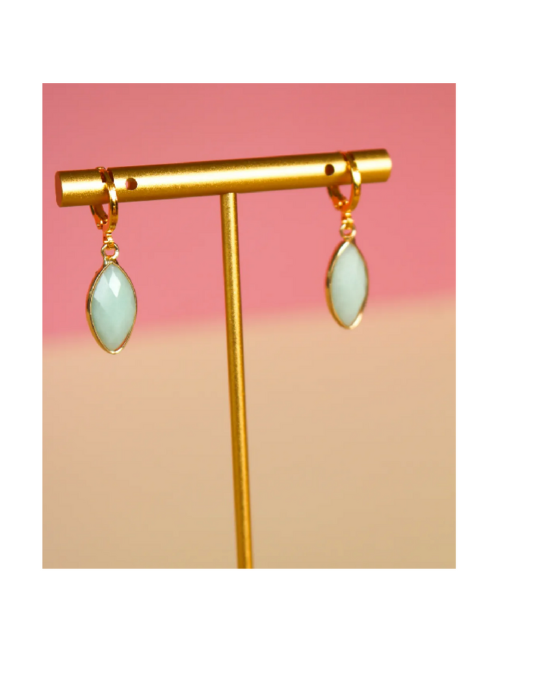 K KAJOUX Aqua Marquise Short Earrings