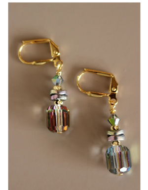 K KAJOUX Nocturne Olive Short Earrings