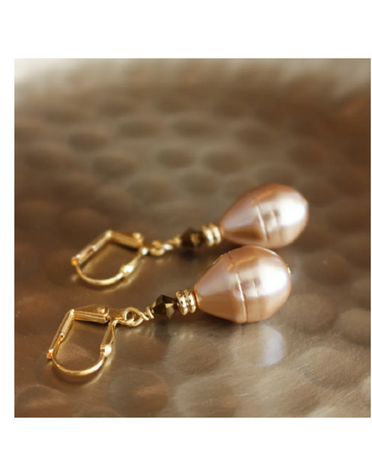 K KAJOUX Nocturne Pearl Drop Short Earrings