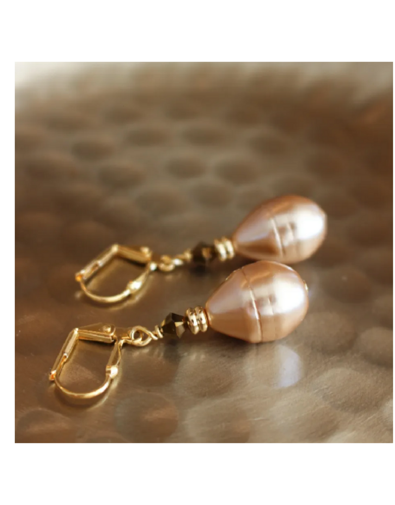 K KAJOUX Nocturne Pearl Drop Short Earrings
