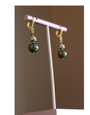 K KAJOUX Nocturne Hunter Green Short Earrings