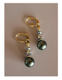 K KAJOUX Nocturne Hunter Green Short Earrings