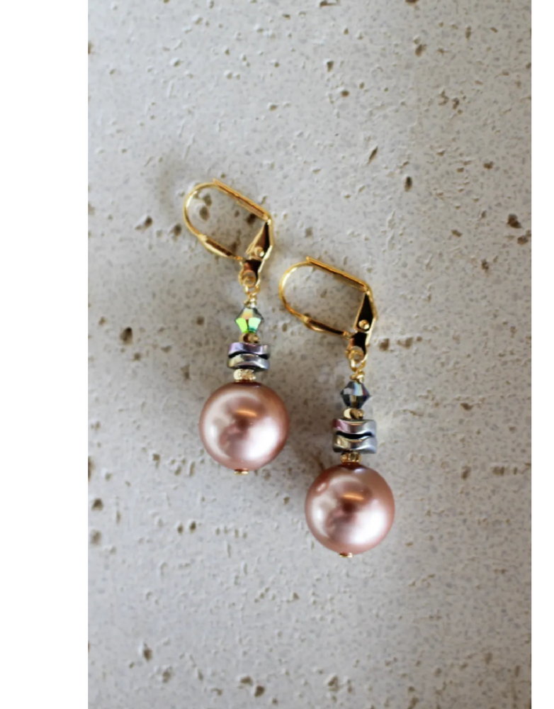 K KAJOUX Nocturne Blush Linear Short Earrings