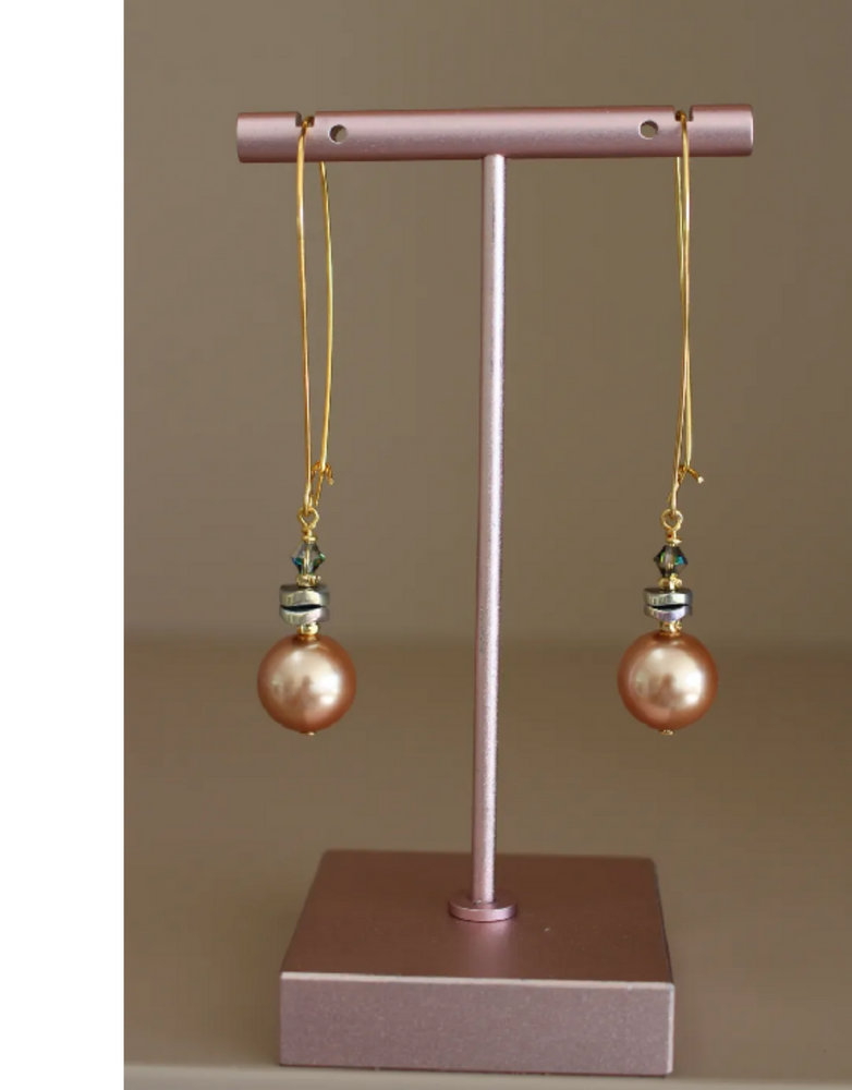 K KAJOUX Nocturne Blush Linear Long Earrings