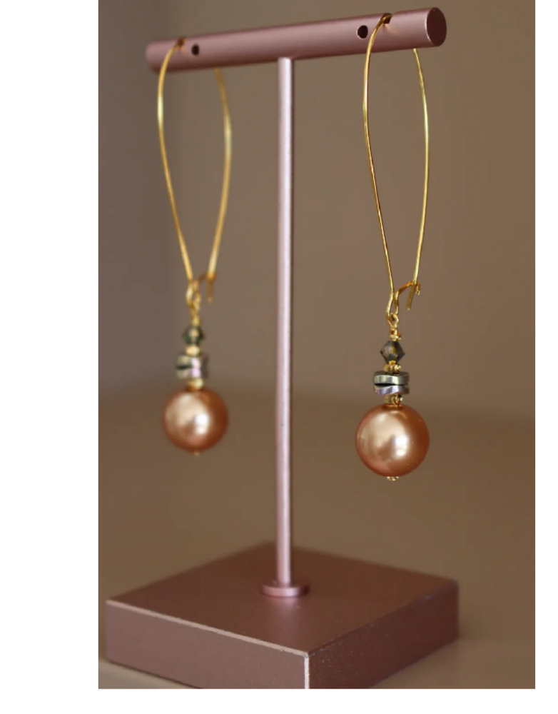 K KAJOUX Nocturne Blush Linear Long Earrings