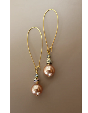 K KAJOUX Nocturne Blush Linear Long Earrings