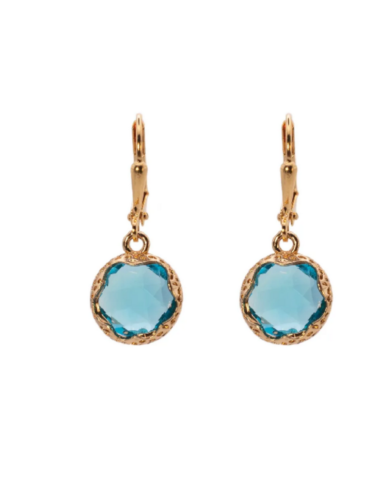 K KAJOUX Zante Teal  Short Earrings